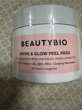 Beauty bio Swipe & Glow Peel Pads - Pink Resurfacing Facial Pads